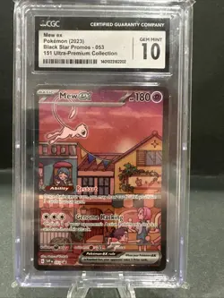 Mew Ex Black Star Promo 053 Graded CGC 10 Gem Mint Pokemon Card - Image 1