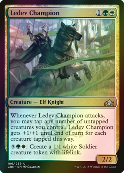MTG Ledev Champion Foil ** Guilds of Ravnica ** English (NM) - Image 1