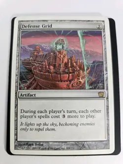 Wizards Defense Grid 9th Edition Rare Artifact Colorless Regular Mark Tedin MTG - Image 1