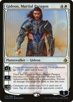 Gideon, Martial Paragon #270 (Foil) (MP) Amonkhet AKH Magic MTG - Image 1