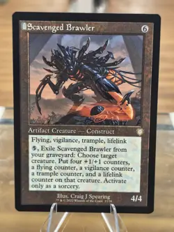 Scavenged Brawler (Retro Frame) Commander: the Brothers' War Regular Free Ship! - Image 1