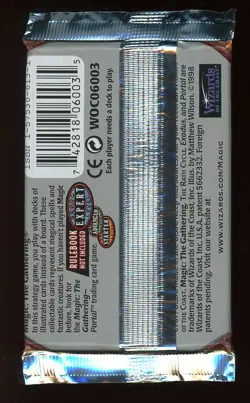 FACTORY SEALED Exodus MTG/Magic Booster Pack ~ City Traitors/Survival FittestUU - Image 2