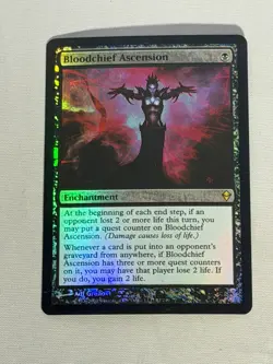 MTG FOIL Bloodchief Ascension Zendikar Magic the Gathering - Image 1