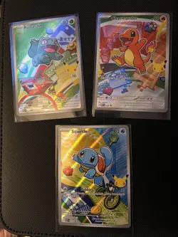 Pokemon First Partner Series 1 Kanto Lot Bulbasaur 37 Charmander 38 Squirtle 39 - Image 1