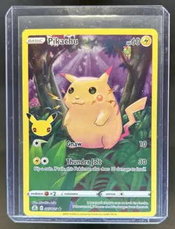 2021 Pokemon SWSH Celebrations Pikachu Holo Rare #005/025 - Image 1