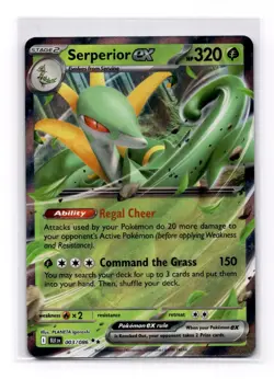 Serperior ex 003/086 Pokemon TCG SV: Black Bolt Double Rare Holo Near Mint - Image 1