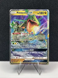 Pokemon 2018 TCG Rayquaza GX Celestial Storm Ultra Rare 109/168 - Image 1
