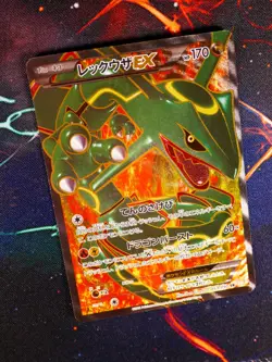 MP Japanese FULL ART Pokemon RAYQUAZA EX Card DRAGON BLAST/EXALTED#053/050 BW5#2 - Image 1
