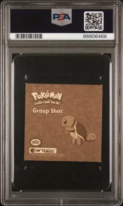 Pokemon Artbox 1999 Sticker Series 1 Group Shot Rare Gold Sticker G14 PSA 9 - Image 2