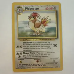 Wizards Pokemon TCG Pidgeotto Base Set No.22/102 Uncommon Regular HP60 1999 - Image 1