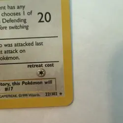 Wizards Pokemon TCG Pidgeotto Base Set No.22/102 Uncommon Regular HP60 1999 - Image 3