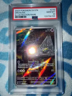 2023 POKEMON SVI EN-SCARLET & VIOLET ILLUSTRATION RARE #210 DROWZEE PSA 10 - Image 2