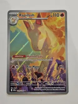 Rapidash 189/182 Illustration Rare Destined Rivals Pokemon NM - Image 1