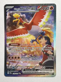 Pokemon Ethan's Ho-Oh EX 230/182 Special Illustration Rare NEAR MINT - Image 1