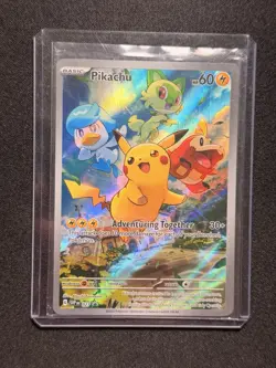 Pokemon Pikachu Adventuring Together Full Art Holo SVP Black Star Promos SVP 027 - Image 1