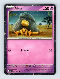 Abra - Cosmos Holo 063/165 - NM - Pokemon Promo - Image 1