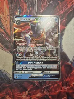 Pokemon Greninja GX TCG SM197 Sun & Moon Rare Holo Black Star Promo MP - Image 1