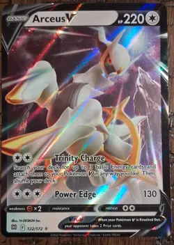 Arceus V 122/172 Sword & Shield Ultra Rare Full Art Holo Pokemon TCG - Image 1
