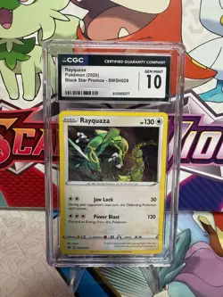 CGC 10 Rayquaza SWSH029 Black Star Promo Cosmos Holo - Pokemon TCG - SHIPS FAST - Image 1