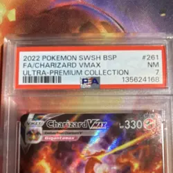 Pokemon Charizard VMAX SWSH261 Ultra-Premium Collection Holo Promo PSA 7 2022 - Image 3
