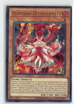 YuGiOh OTS Tournament Packs Foil Ultimate Rare #OP23-EN001 Kurikara Divincarnate - Image 1