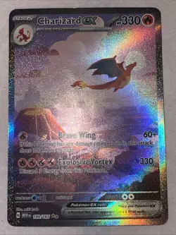 Charizard ex 199/165 SIR Sv: Scarlet & Violet 151 Holo Pokemon TCG - NM - Image 1