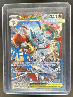 2025 Pokemon Mega Evolution Lucario ex Special Illustration Rare #179/132 - Image 1