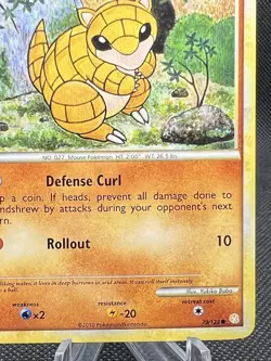 Pokemon TCG HeartGold & SoulSilver Sandshrew Non Holo Common 79/123 LP - Image 4