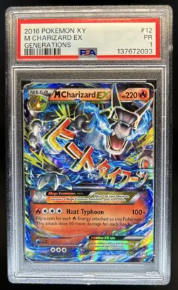 2016 Pokemon Generations Mega Charizard Holo #12/83 PSA 1 - Image 1