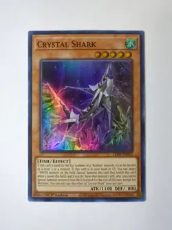 Crystal Shark LED9-EN001 Super Rare 1st Ed NM | YuGiOh Legendary Duelists - Image 1
