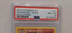 Pokemon -Charizard - Holo #11 - XY Evolutions 2016 - PSA 8 - Image 2