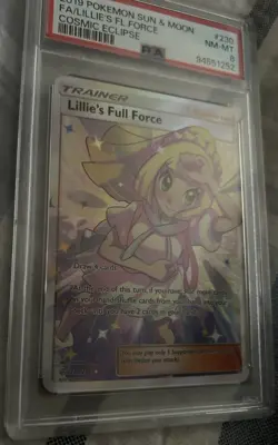 Pokemon TCG Cosmic Eclipse Lillie’s Full Force PSA 8 - Image 2