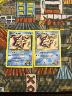 Pokemon TCG Mistys Staryu 90/132 Gym Heroes Unlimited (x2) WOTC - Set Of 2 💎🔥 - Image 1