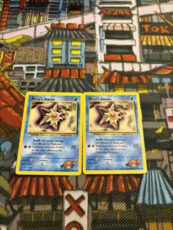 Pokemon TCG Mistys Staryu 90/132 Gym Heroes Unlimited (x2) WOTC - Set Of 2 💎🔥 - Image 2