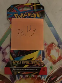 (VERY HEAVY) 33.15g Pokemon TCG Mega Evolution Sleeved Booster Pack (SEALED)✅ - Image 2