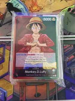 One Piece TCG Monkey D. Luffy OP-01 Red/Green Demo Deck (Errata) NEW - Image 1