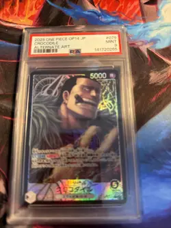 Crocodile OP14-079 L Parallel The Azure Sea's Seven ONE PIECE Japanese psa 9 - Image 1