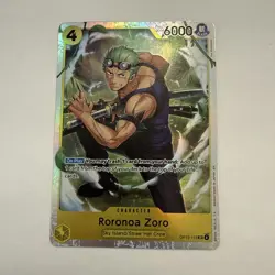 Roronoa Zoro FOIL OP15-113 Adventure on Kami's Island SR One Piece Mint Unplayed - Image 1