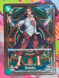 Shanks SP ST16-004 One Piece TCG OP11 A Fist of Divine Speed SR Alt Art English - Image 1