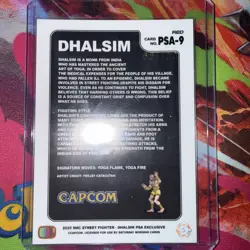 Dhalsim (red) Street Fighter 2 Champion Edition PSA Promo Card PSA-9 - Image 2