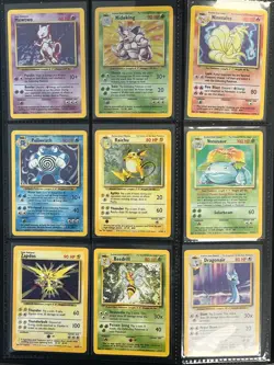 Pokemon Base Set 102/102 100% Complete Set Charizard Binder Lot WOTC Cards NM-LP - Image 2