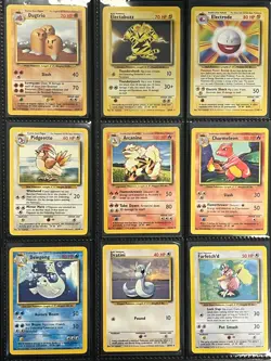 Pokemon Base Set 102/102 100% Complete Set Charizard Binder Lot WOTC Cards NM-LP - Image 3