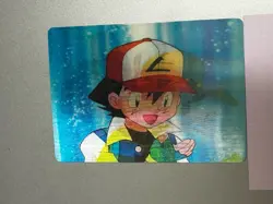 Pokemon Ash Ketchum Lenticular Promo Card PIKA-0020D/DVD - Image 1