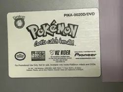 Pokemon Ash Ketchum Lenticular Promo Card PIKA-0020D/DVD - Image 4