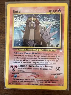 Pokemon Entei Neo Revelation TCG Holo Unlimited Rare Card 6/64 - Image 1