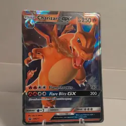 Pokemon Charizard GX Black Star Promo Full Art Holo SM 250 HP SM211 English Card - Image 1