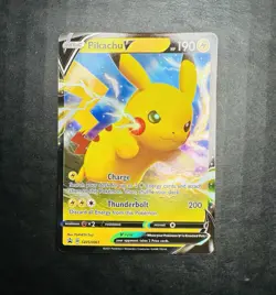 Pokemon TCG Single Card Pikachu V Full Holo Promo SWSH061 Sword and Shield 2021 - Image 1