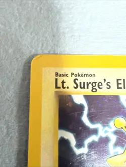 Pokemon Lt. Surge's Electabuzz Holo Rare Gym Heroes Card 6/132 - Image 3