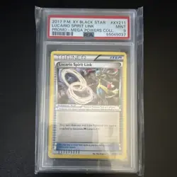 Pokemon Lucario Spirit Link XY211 XY Black Star Promo Regular PSA 9 Card - Image 1