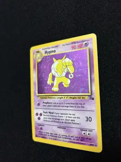 Hypno Holo Gen 1 Fossil Set Pokemon Card 8/62 - Image 3